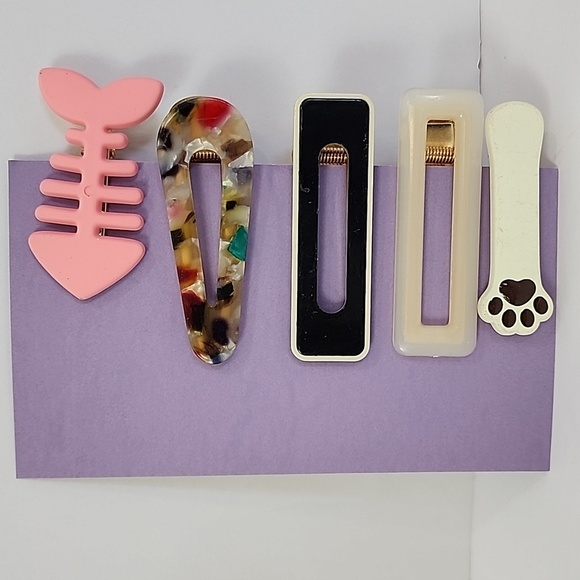 Dinosaur Birthday Card + Set of 5x (five) Hair Clips Burgoyne KJS Industries - Picture 4 of 5